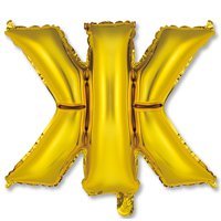 Шар Мини буква "Ж", 36см Gold