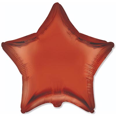 Оранжевая Шар звезда 45см Сатин Orange 1204-1508