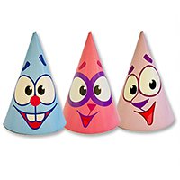 Колпаки Смешарики Улыбки, 8 штук