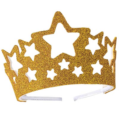 Ободок Корона Звезды золото блеск