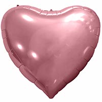 Шар 173см СЕРДЦЕ, метал. розовое золото