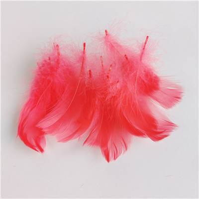 Перья декор коралловый 100шт/10