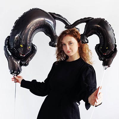 Шарики из фольги Шар мини фигура Черная Пантера
