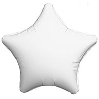 Шар Звезда 76см Пастель White