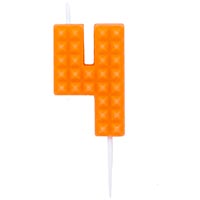 Свеча-цифра 4 Конструктор, 4,5см