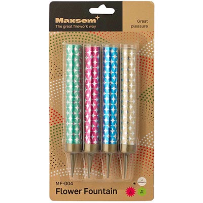 Свеча-Фонтан д/торта 10см 30сек4шт блист