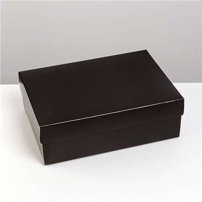 Коробка складная Черная 21х15х7см