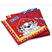 Салфетки Щенячий Патруль красн 33см 20шт