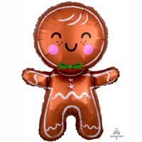 Шар фигура Пряничный человечек улыбается