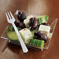 Белая Вилка пласт Мини White 40шт 1502-2897