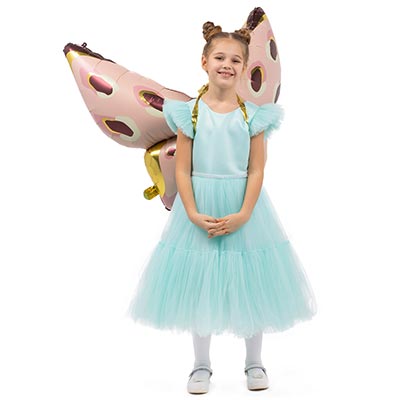 К ФИГУРА Бабочка розовая с усиками