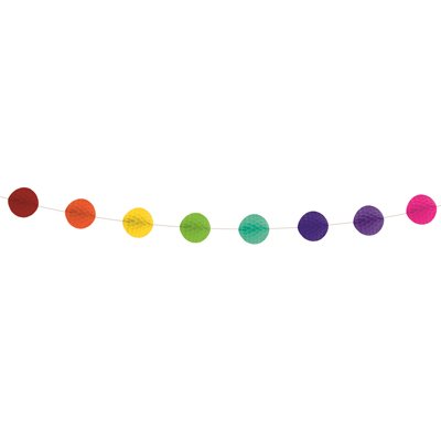 Радужная Гирлянда-шары бумажная радужная, 3 м 1404-0443