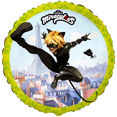 Шарик 45см Леди Баг Супер Кот летящий