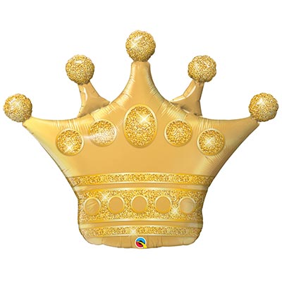 Шарики из фольги Шар фигура Корона золото