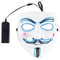 Маска светящаяся неон Вендетта