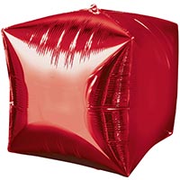 А 3D КУБ 15" Б/РИС Металлик Red
