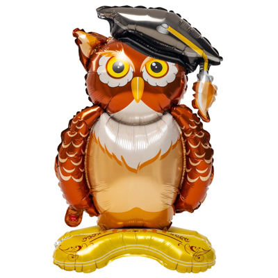 Шар фигура Сова Выпускник, под воздух