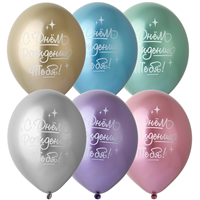 Шары хром 36см С Днем Рождения Тебя!