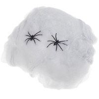 Паутина белая с 2 пауками 1х1м