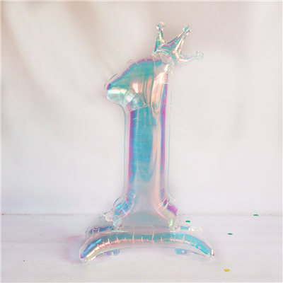 К ЦИФРА 1 40" Pearl на подставке Корона