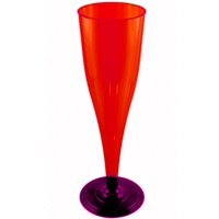 Фужеры под шампанское красные, 6шт