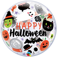 Шар BUBBLE 56см HAPPY HALLOWEEN