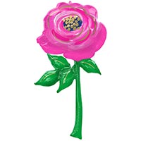 Шар фигура Цветок Роза розовая
