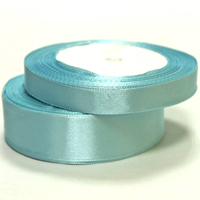 Лента атлас 12ммх23м голубая