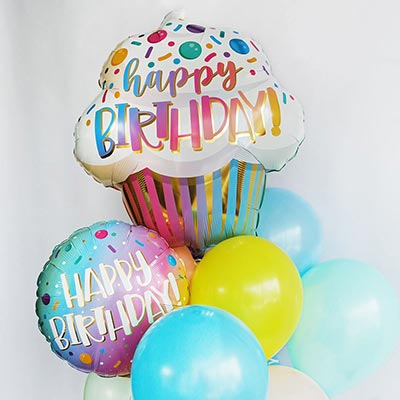 Шар 79см HB Кекс радужный