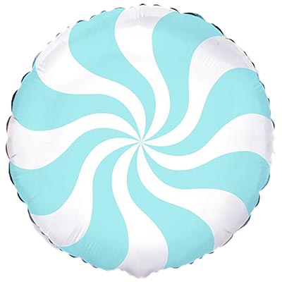 Шарик 45см Конфета голубая пастель