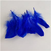 Перья декор синий 100шт/23