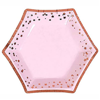 Тарелки мини Гламур Pink & RoseGold