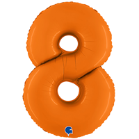 Шар цифра "8", 101см Пастель Orange