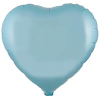 Шар СЕРДЦЕ 45см Пастель Blue