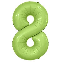 Шар цифра "8", 101см Сатин Pistachio