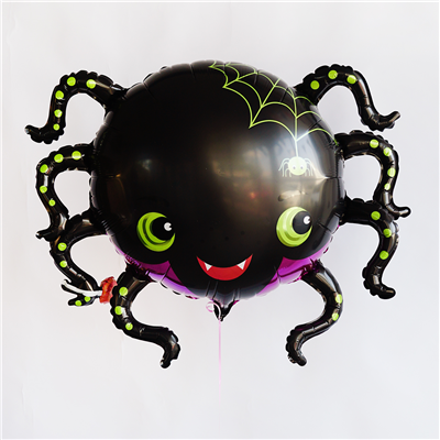 Шар фигура HWN Паук с зеленой паутиной