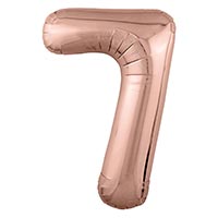 Р ЦИФРА 7  40" Металлик Rose Gold