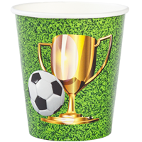 Стаканы бумажные Футбол, 6 шт, 190 мл