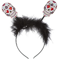 Ободок-антенки HWN Череп День Мертвых