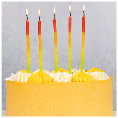 Свечи для торта Свечи д/торта Радуга 13 см, 20 шт