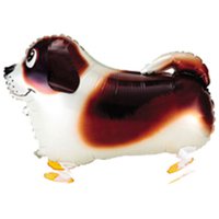 Шар ходячий Собака коричневая