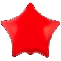 Шар Звезда 45см Металлик Red