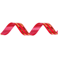 Лента с зол пол 10ммХ91м красная