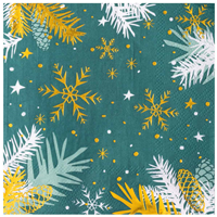 Изумрудная зима Салфетка Изумрудная Зима 25см 6шт 1502-5907