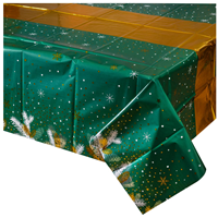 Изумрудная зима Скатерть фольг Изумрудная Зима130х180см 1502-5908