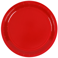 Тарелка красная 23см 6шт