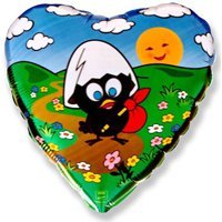 Шарик 45см Цыпленок путешественник