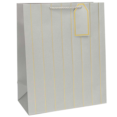 Пакет бум подар Полосы с тис микс 26х32