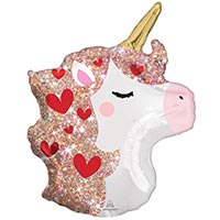 Шар фигура Единорог Искры Сердца