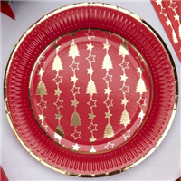 Тарелки Елки ослепительные, 8 штук